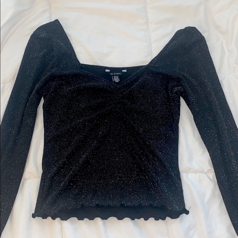 sparkly american eagle top